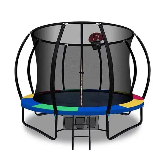 Trampolim dobrável para crianças ao ar livre com rede de segurança do gabinete para venda Preço barato 6FT 8FT 10FT 12FT 14FT 15FT 16FT Gel Aço unissex